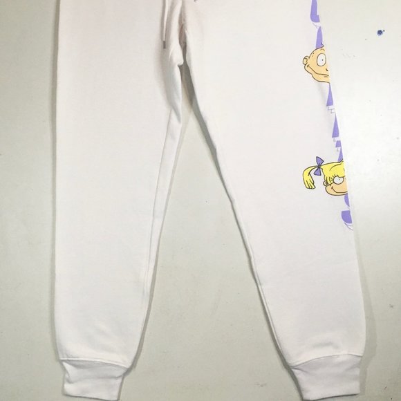 Nickelodeon Rugrats Sweatpants Joggers White - Picture 2 of 6